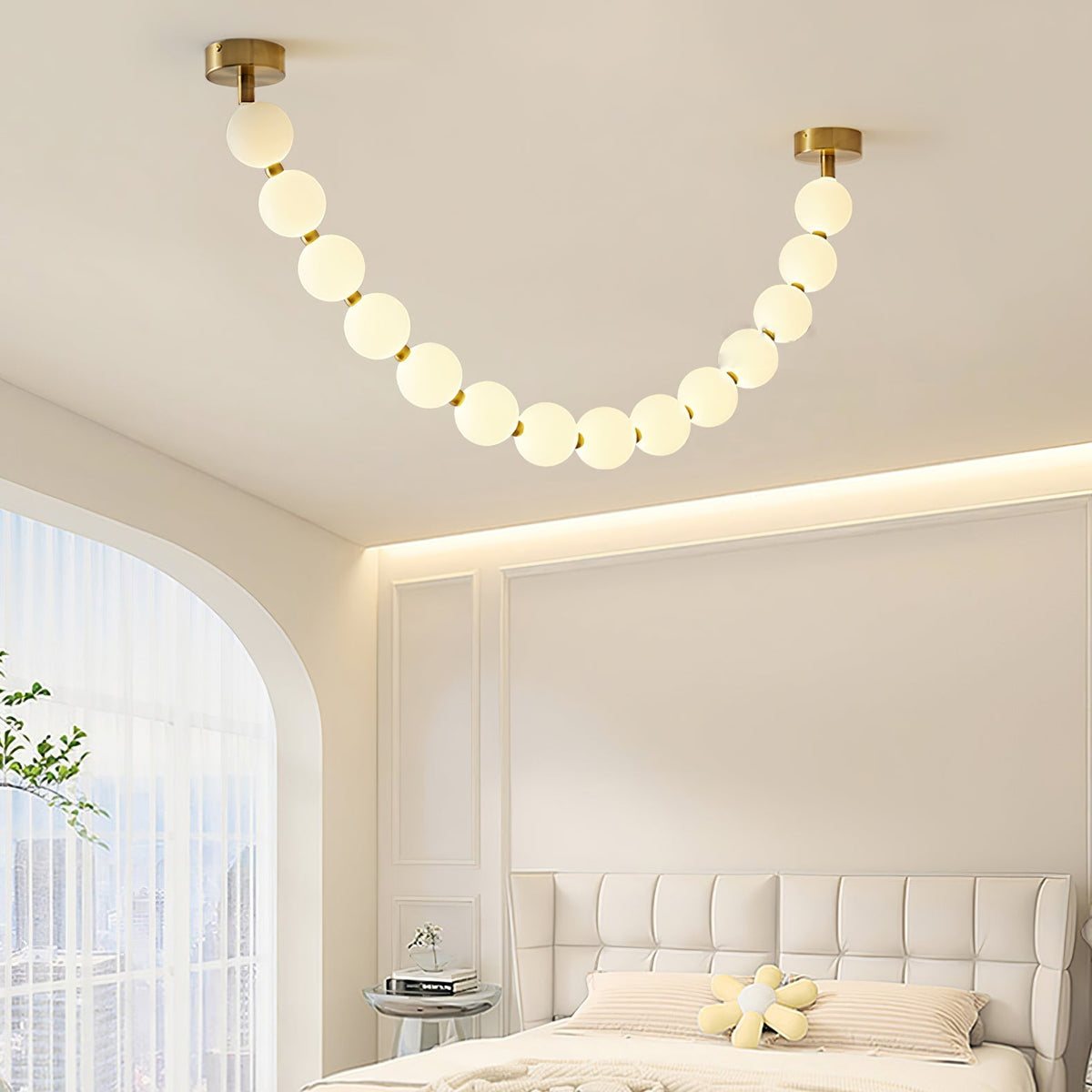 Kanell lampadario in ottone Sputnik