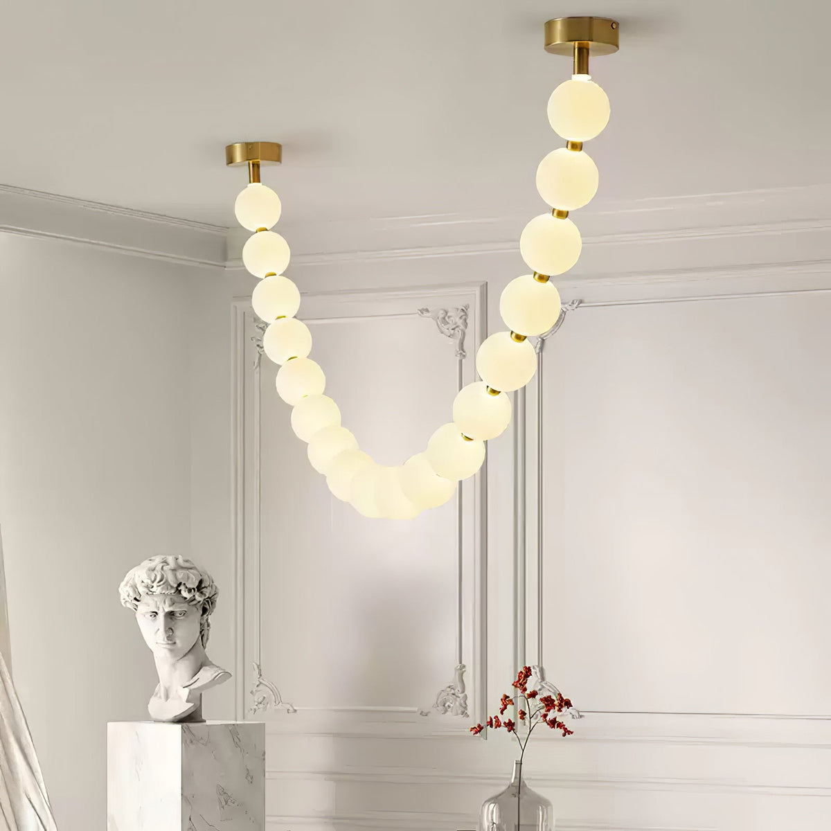 Kanell lampadario in ottone Sputnik