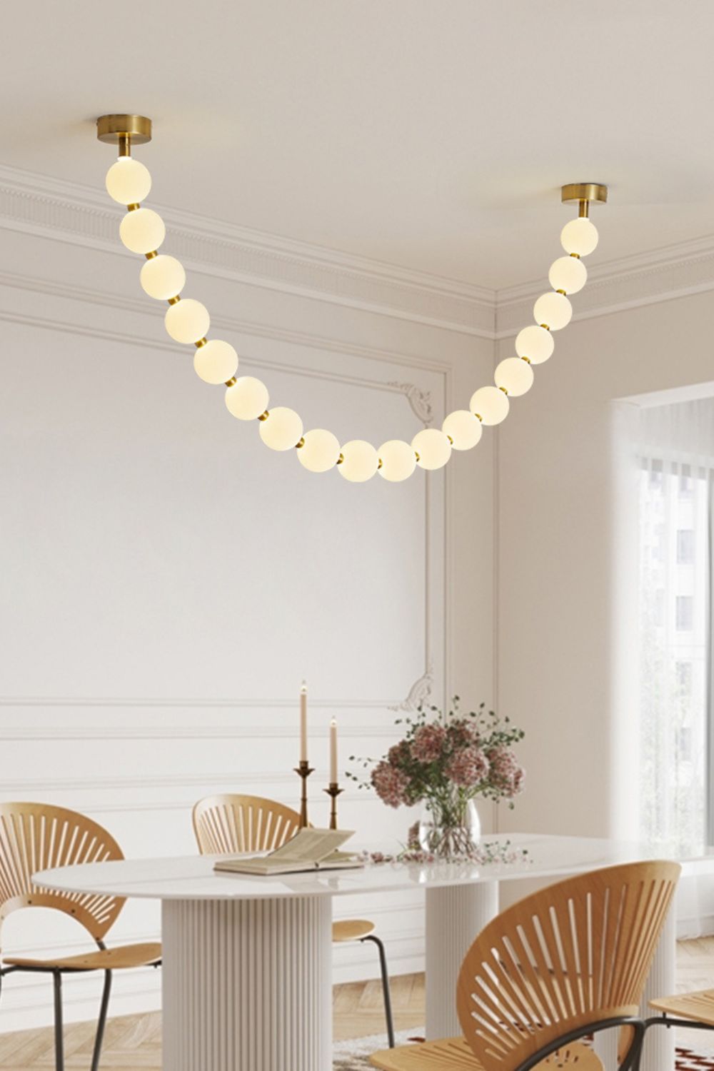 Kanell lampadario in ottone Sputnik