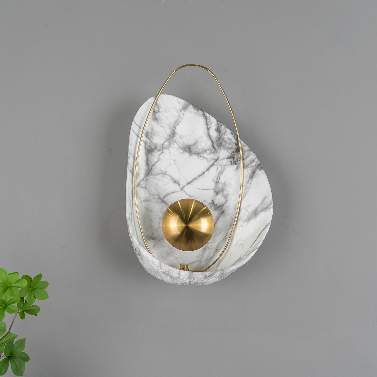 Vethaora lampada da parete Premium in resina Art Pearl Nordic