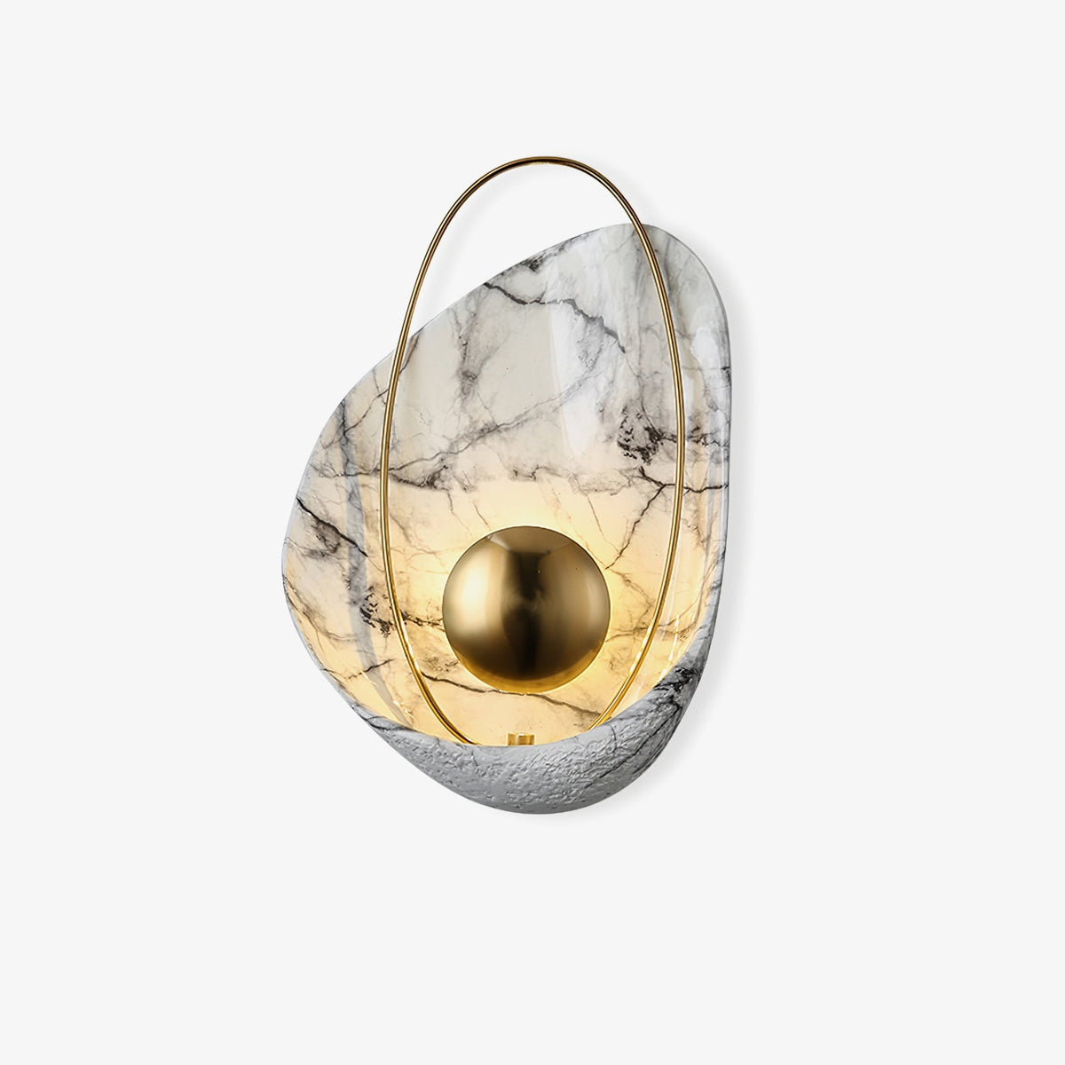 Vethaora lampada da parete Premium in resina Art Pearl Nordic