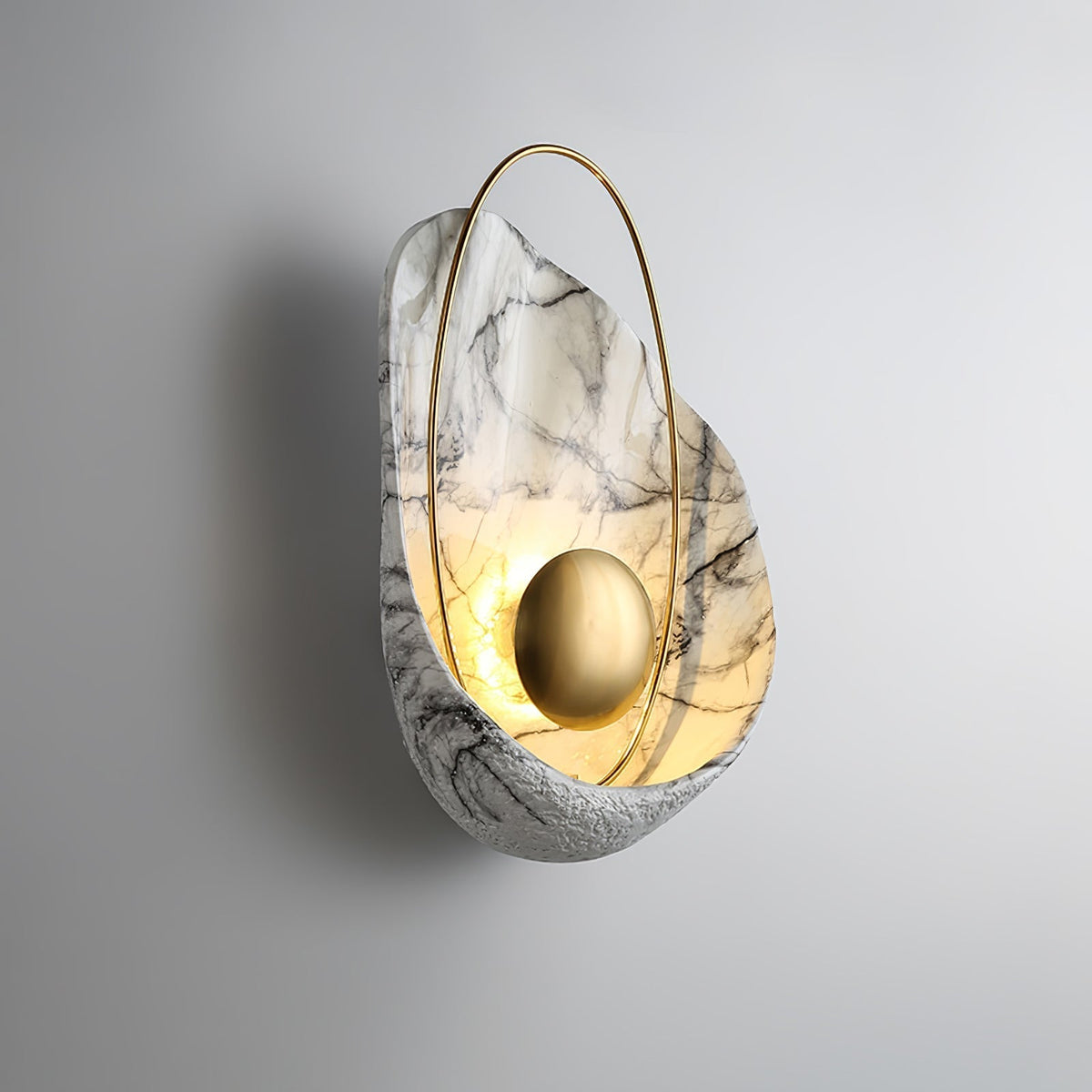 Vethaora lampada da parete Premium in resina Art Pearl Nordic