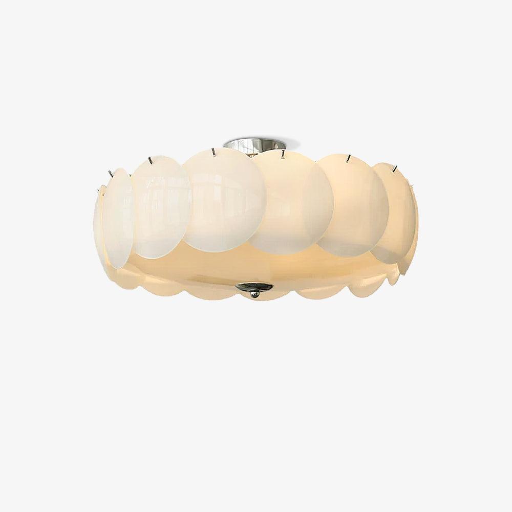 Brolin lampada da soffitto in vetro con effetto ondulazioni Glamorous