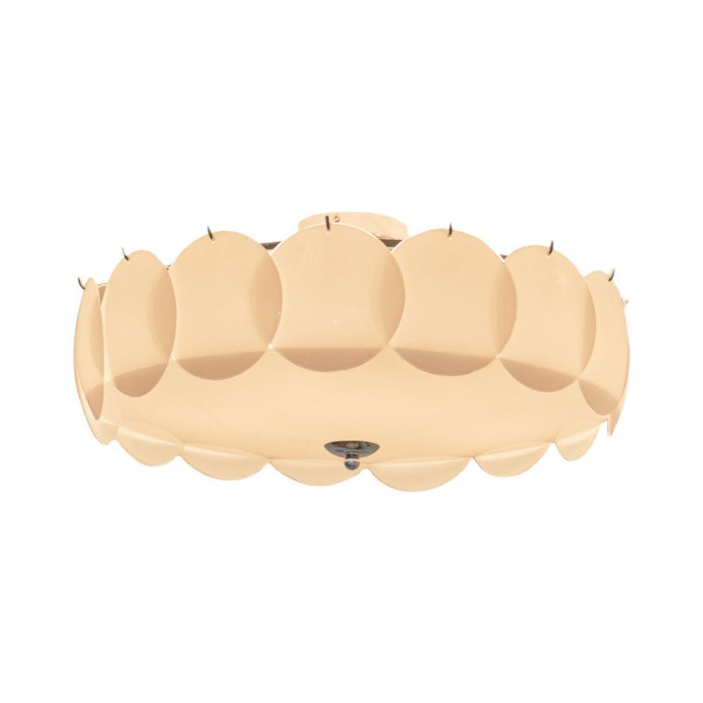 Brolin lampada da soffitto in vetro con effetto ondulazioni Glamorous