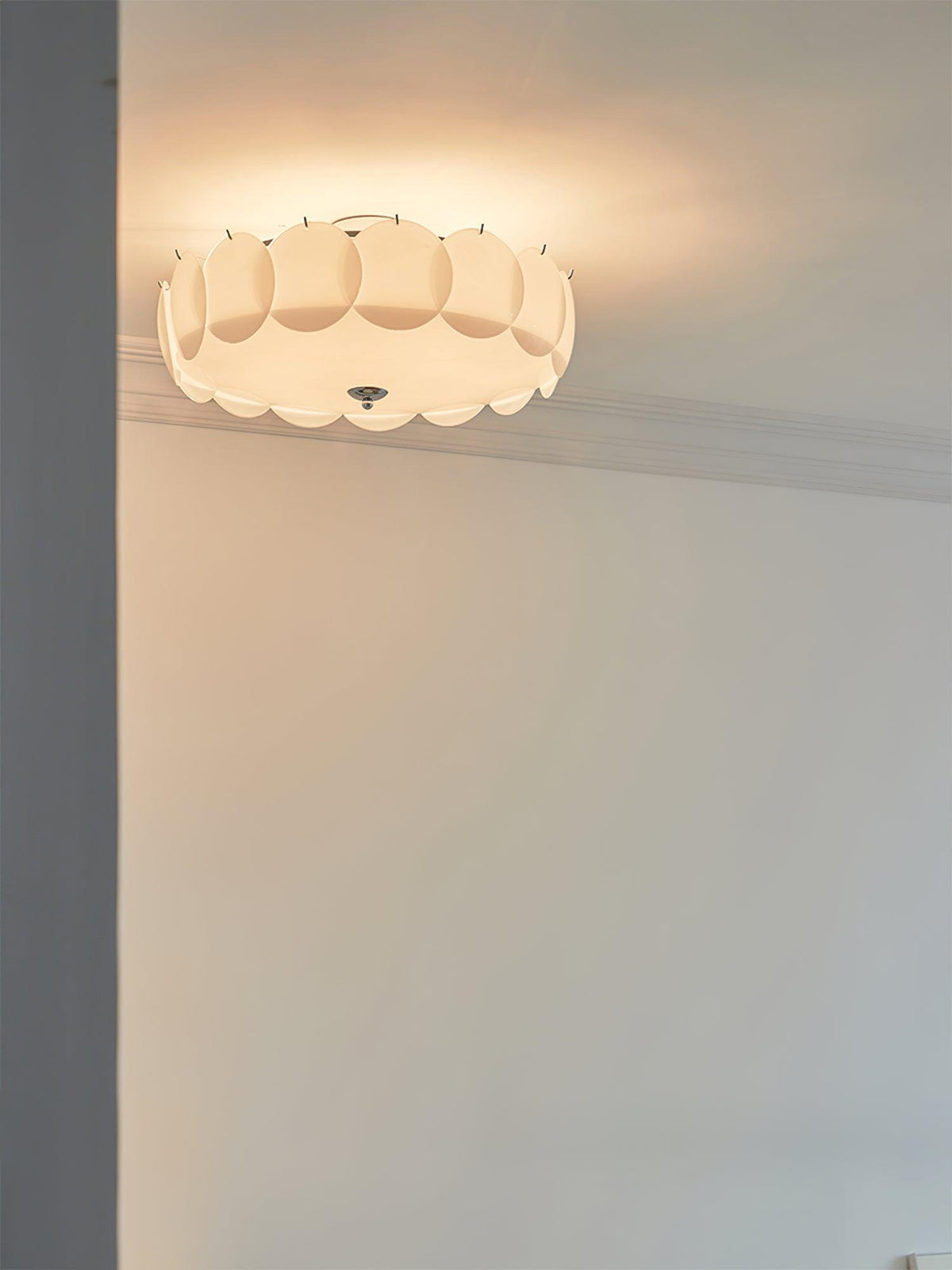 Brolin lampada da soffitto in vetro con effetto ondulazioni Glamorous
