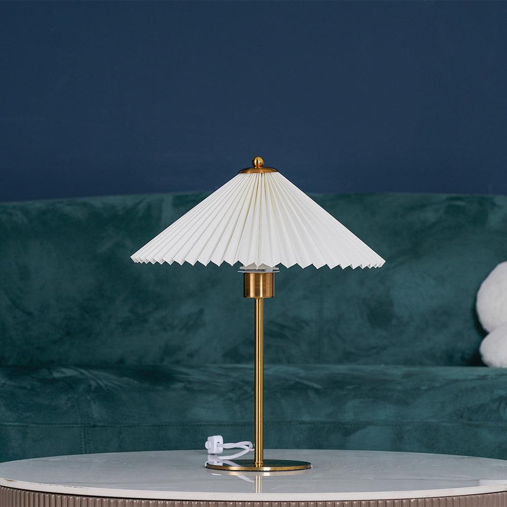 Camirir lampada da tavolo a Parasole Pleatato