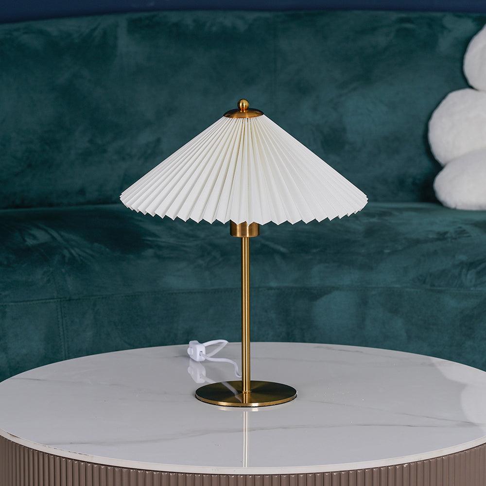 Camirir lampada da tavolo a Parasole Pleatato