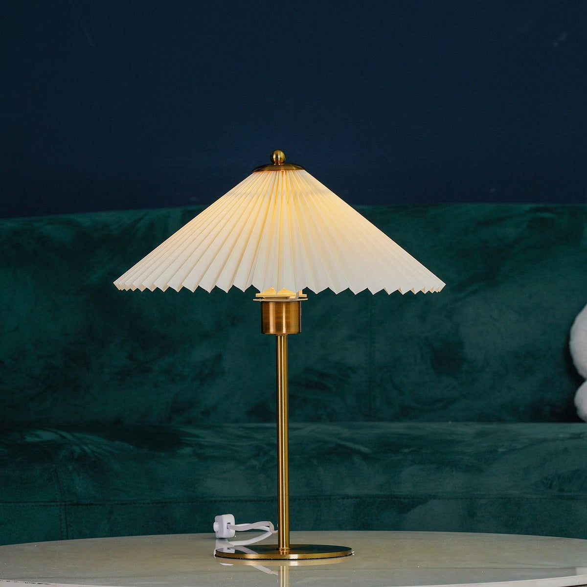 Camirir lampada da tavolo a Parasole Pleatato