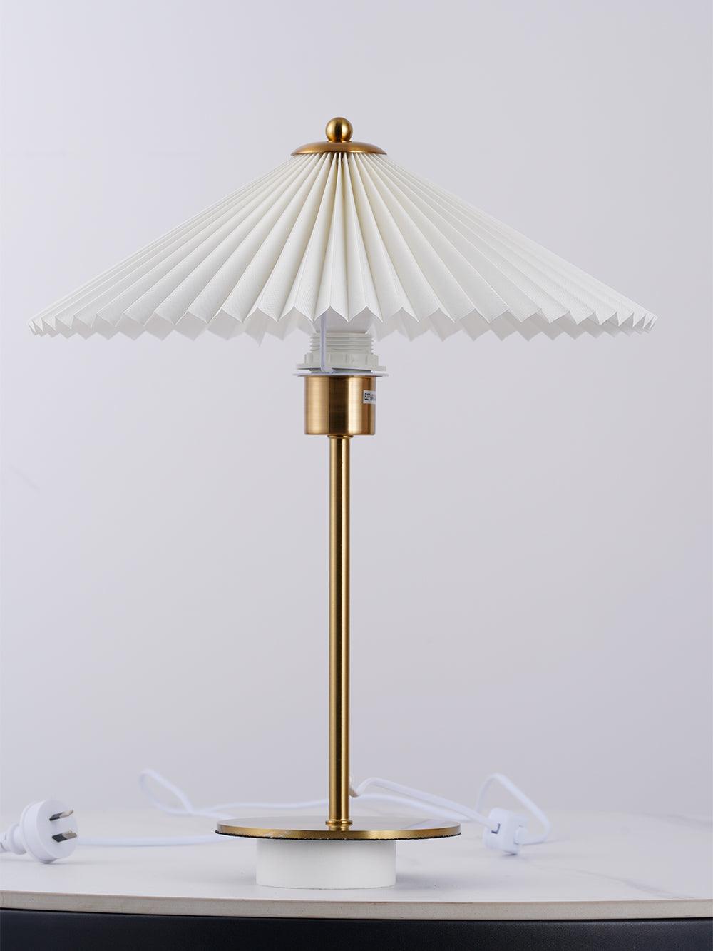 Camirir lampada da tavolo a Parasole Pleatato