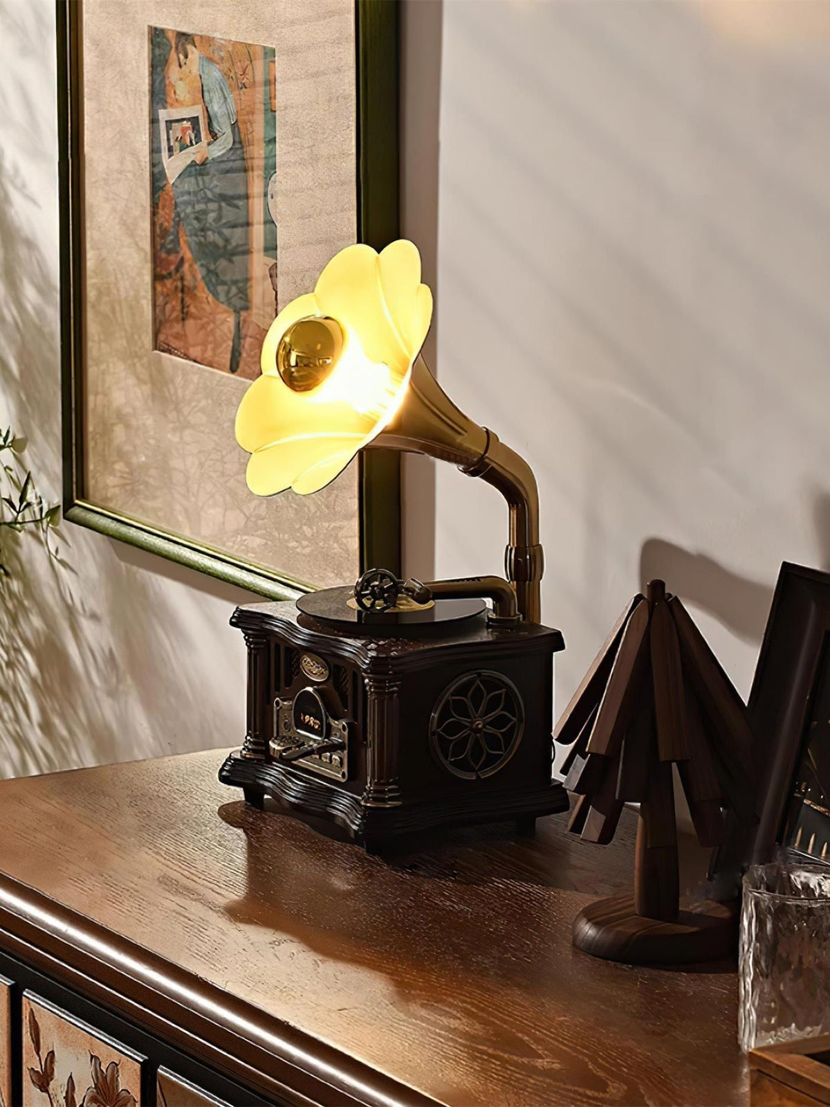 Phonograph lampada da tavolo