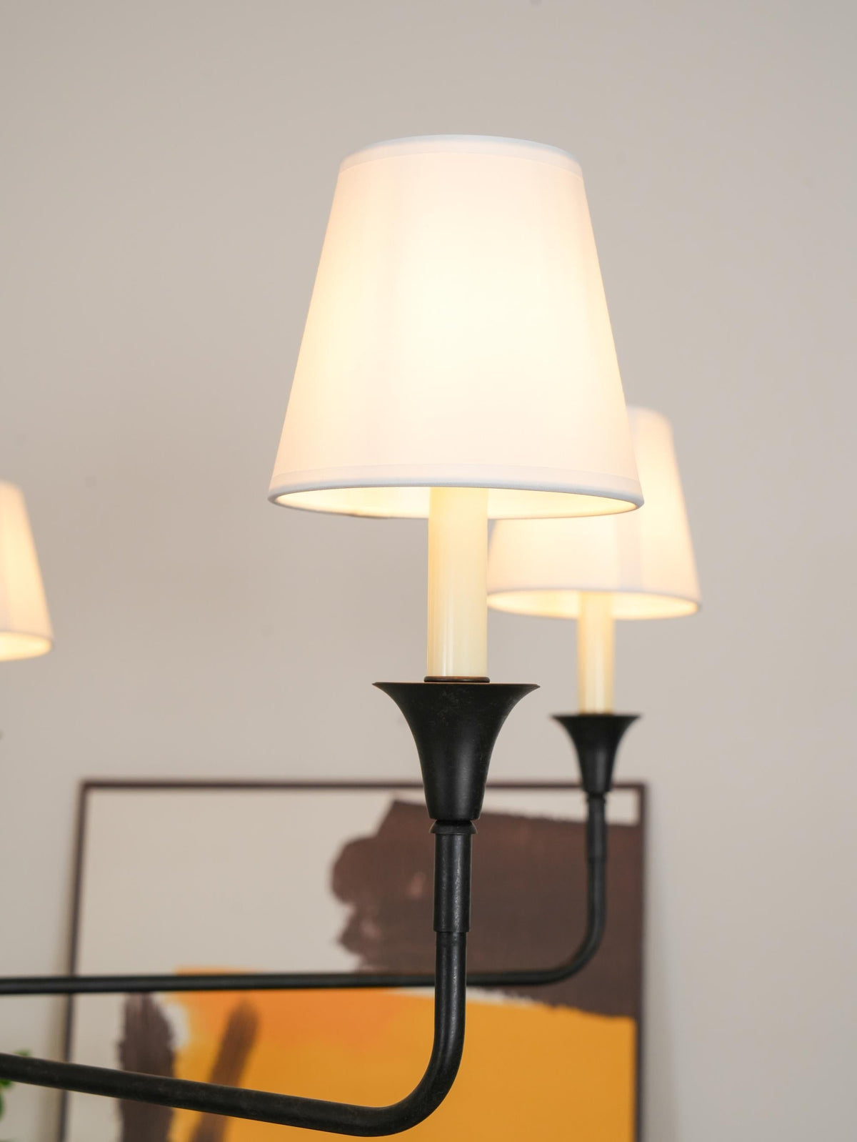 Arthaila lampadario vintage industriale grande in tessuto