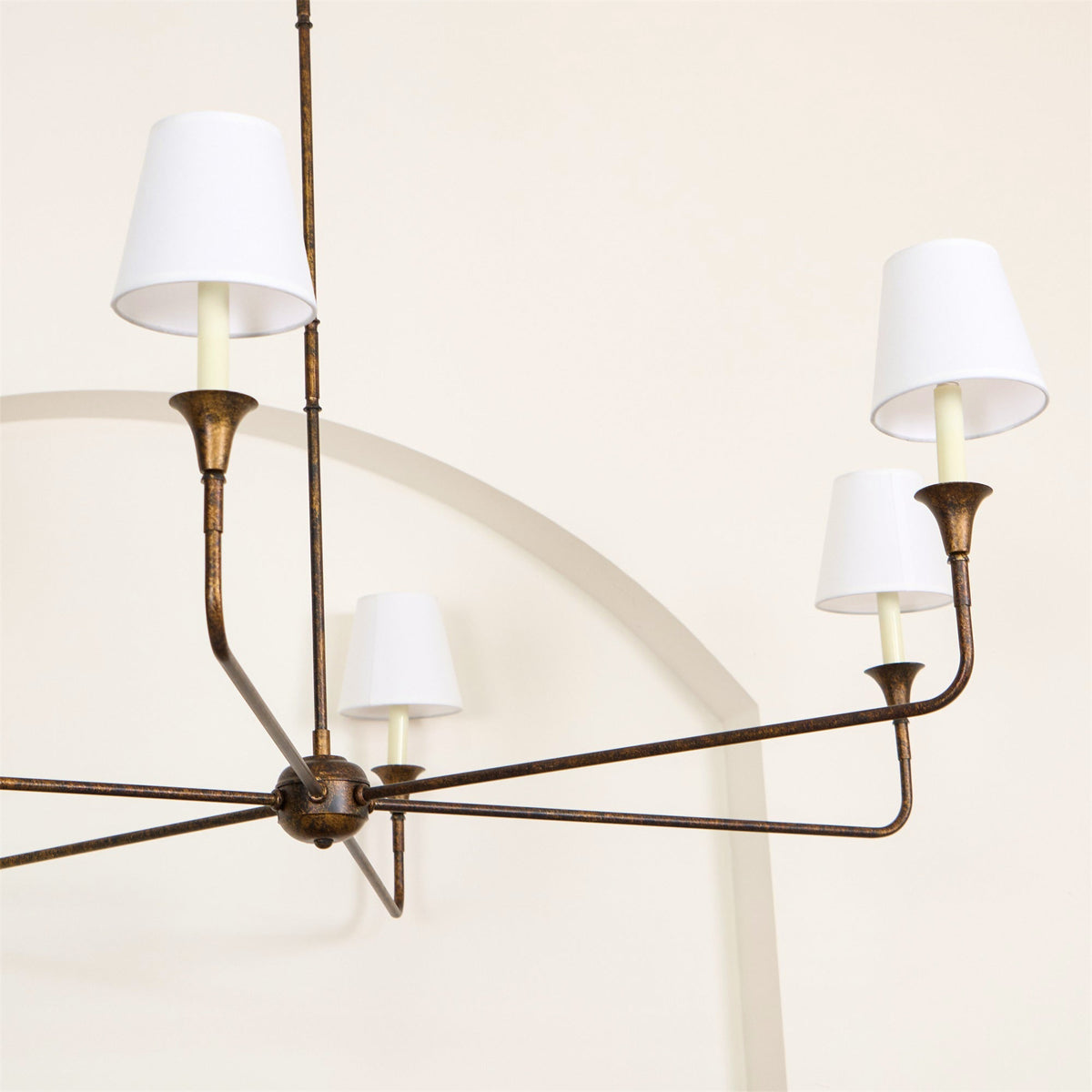 Arthaila lampadario vintage industriale grande in tessuto
