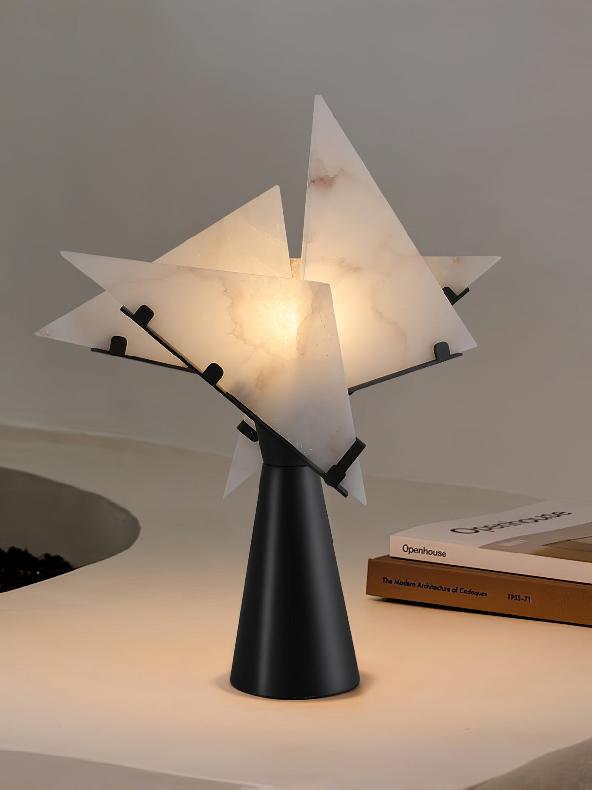 Aursilion lampada da tavolo in alabastro