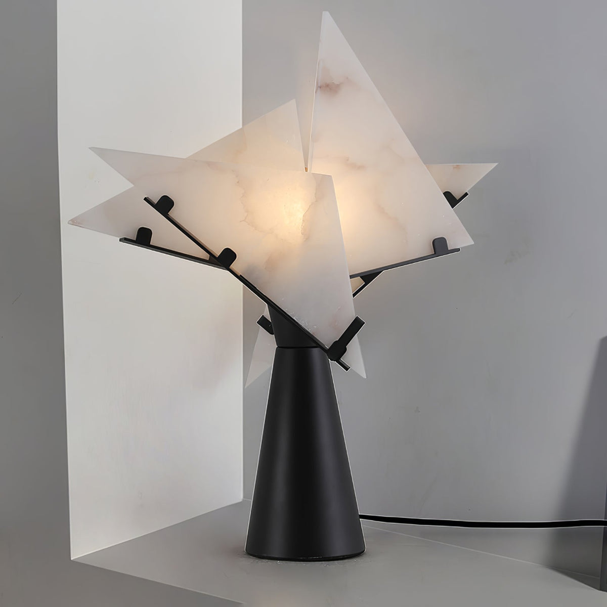 Aursilion lampada da tavolo in alabastro
