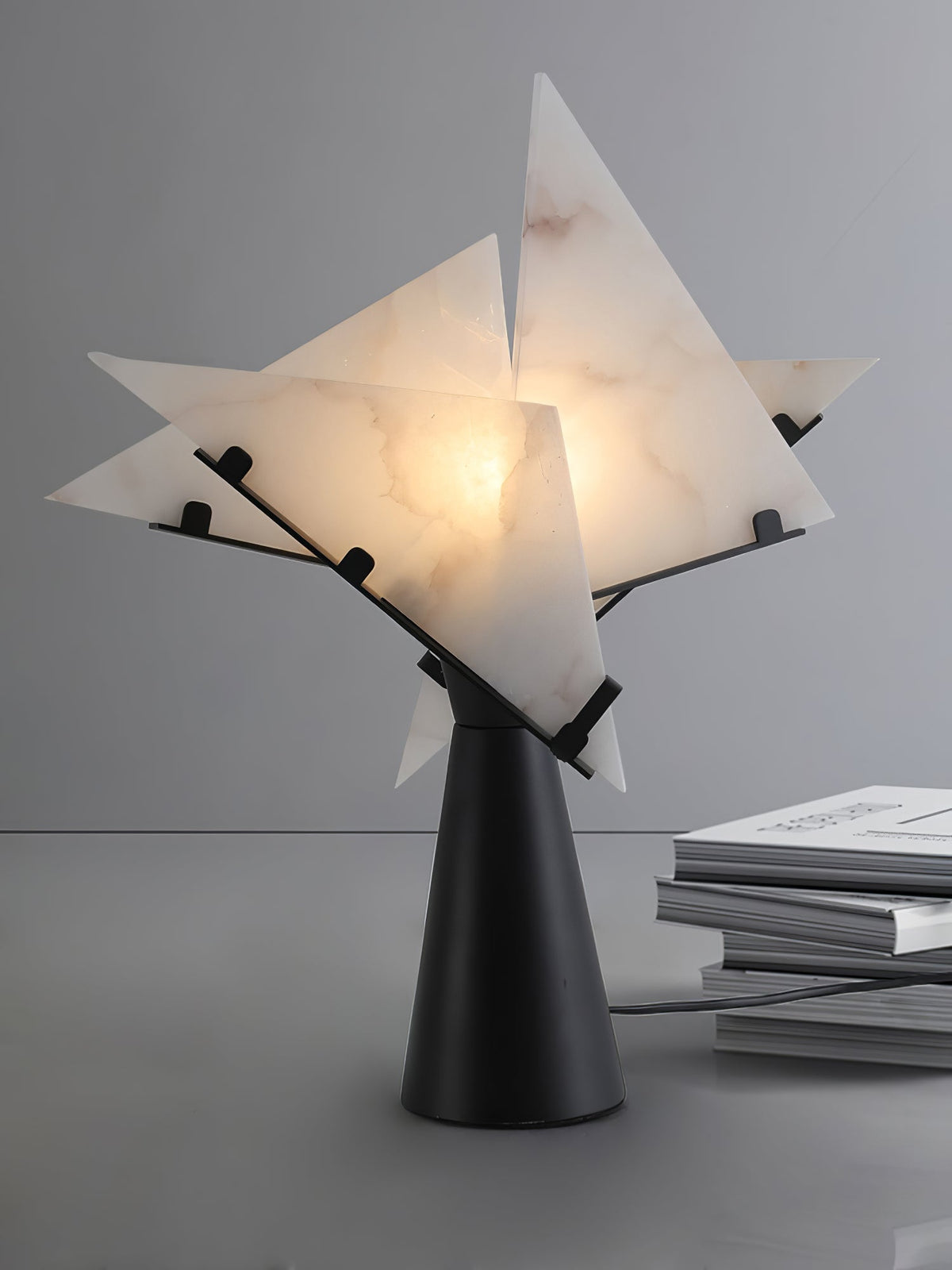 Aursilion lampada da tavolo in alabastro