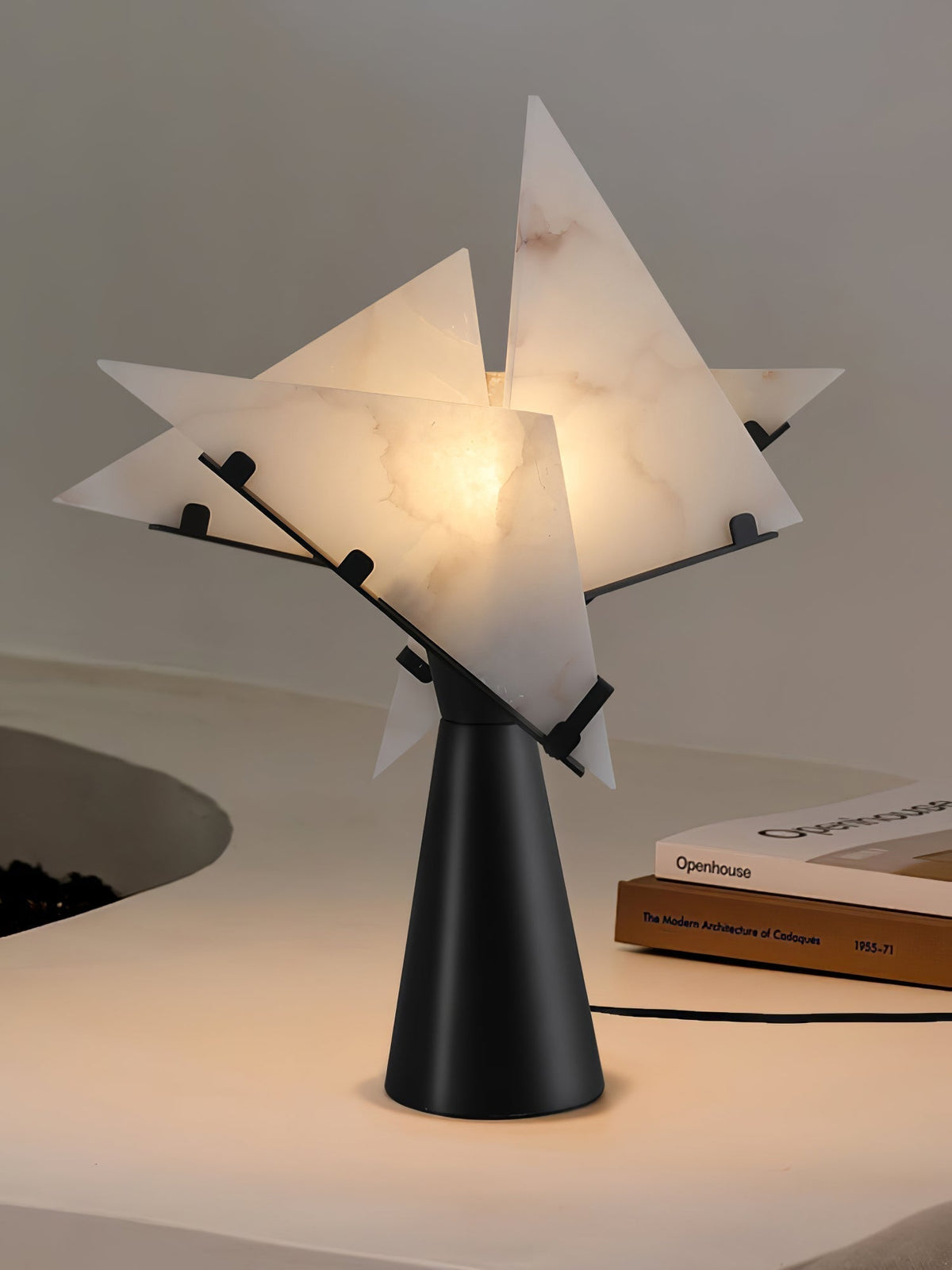Aursilion lampada da tavolo in alabastro