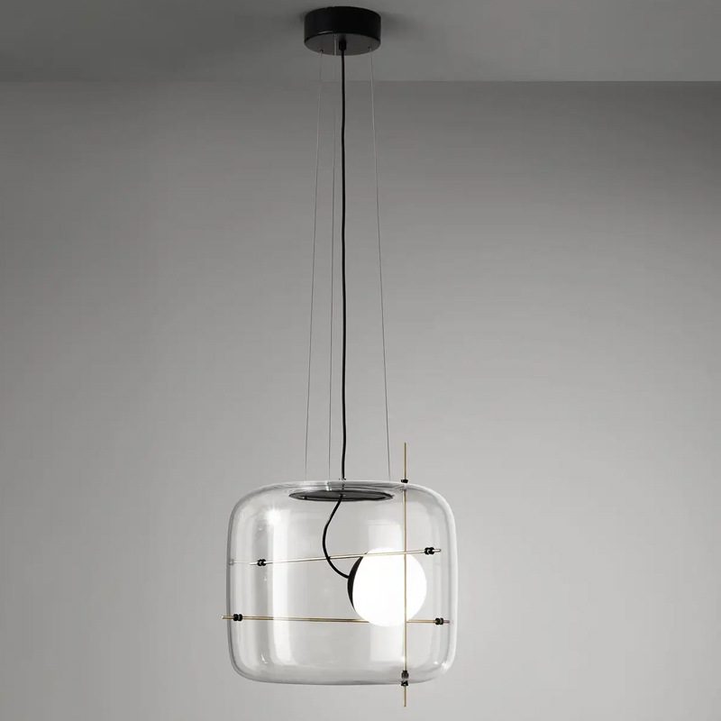 Ivex lampada a sospensione in vetro contemporanea