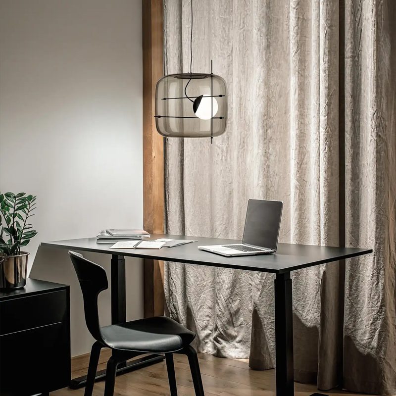 Ivex lampada a sospensione in vetro contemporanea