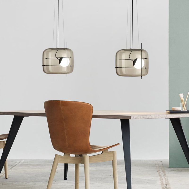 Ivex lampada a sospensione in vetro contemporanea