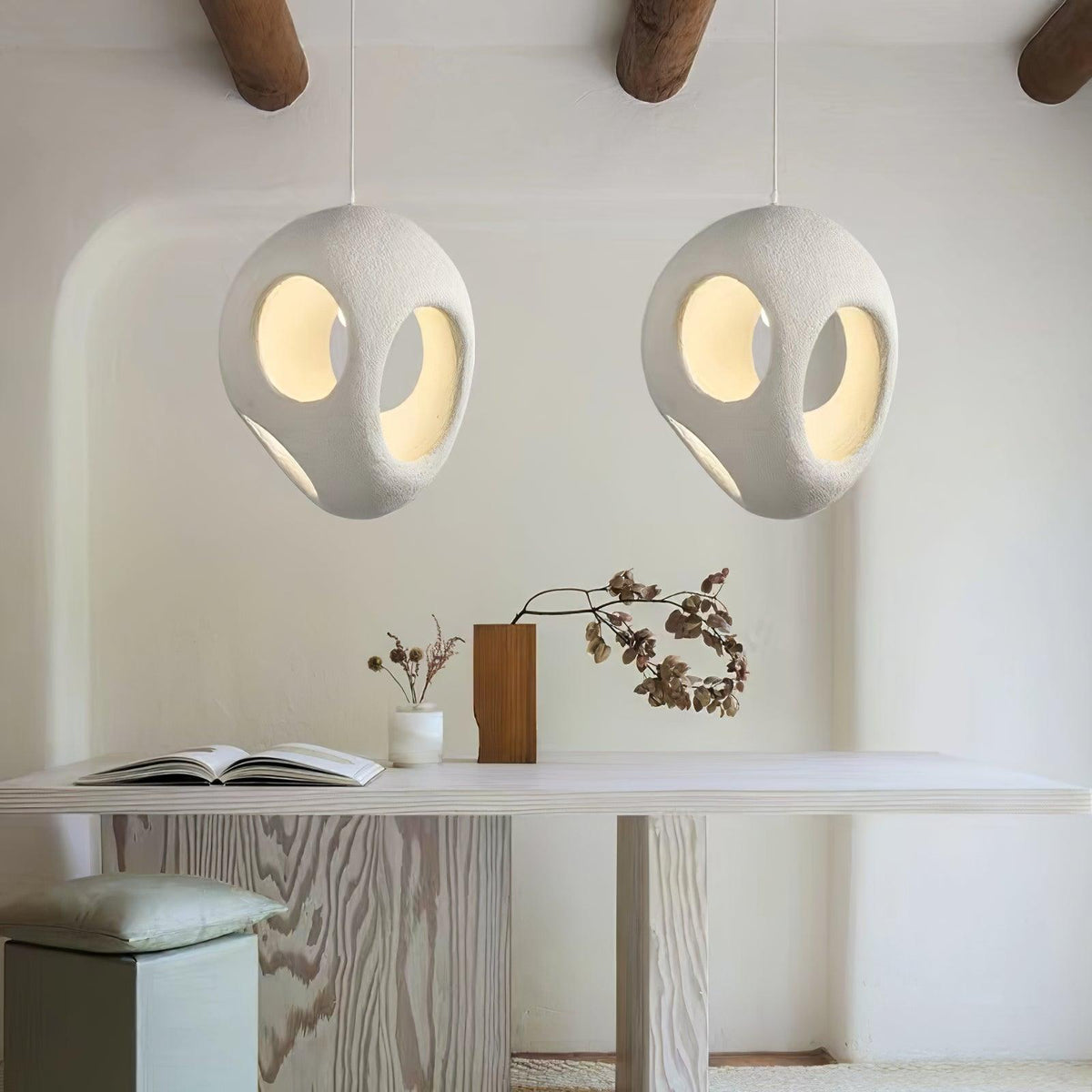 Avlaeara lampada a sospensione in resina Wabi-Sabi