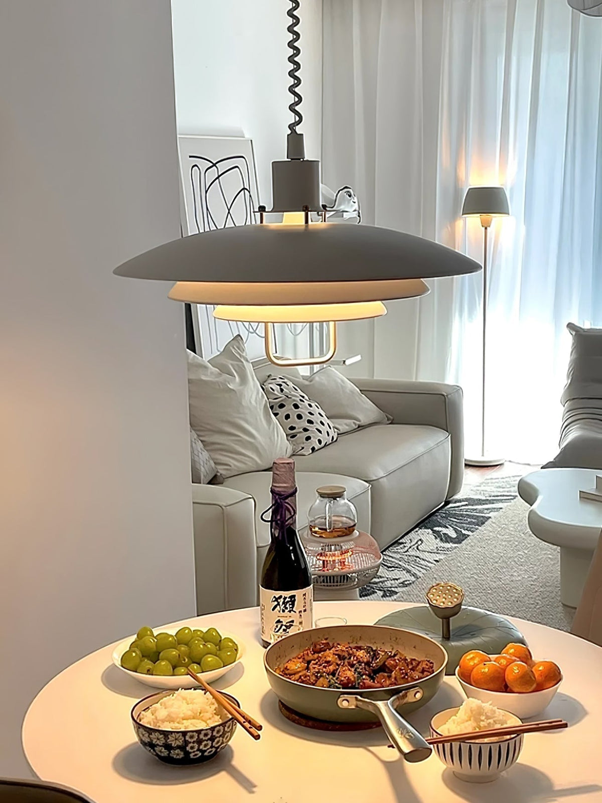 Divor lampada a sospensione in alluminio Glam