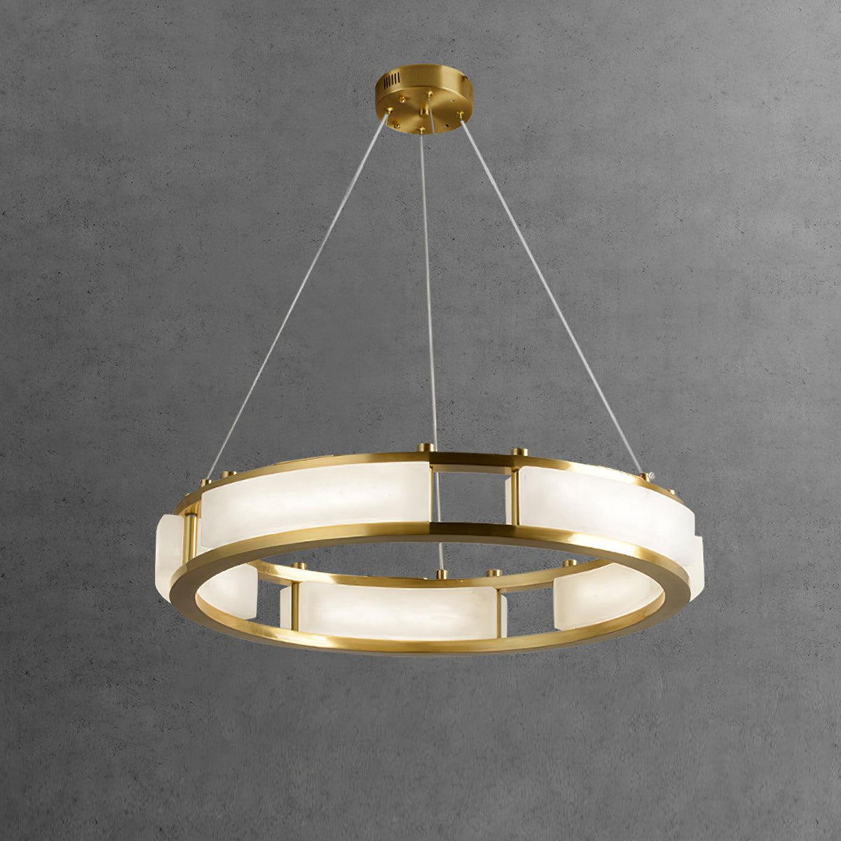 Dythan lampada a sospensione minimalista ad Anello in alabastro