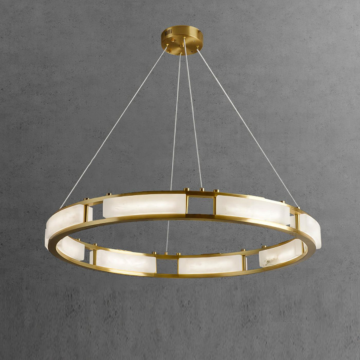 Dythan lampada a sospensione minimalista ad Anello in alabastro