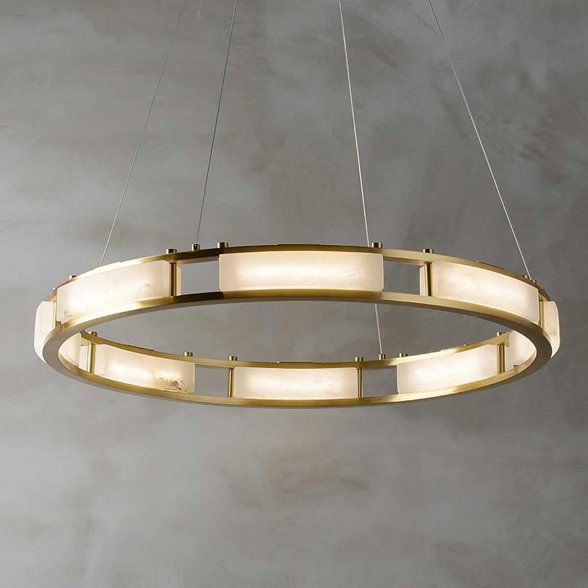 Dythan lampada a sospensione minimalista ad Anello in alabastro