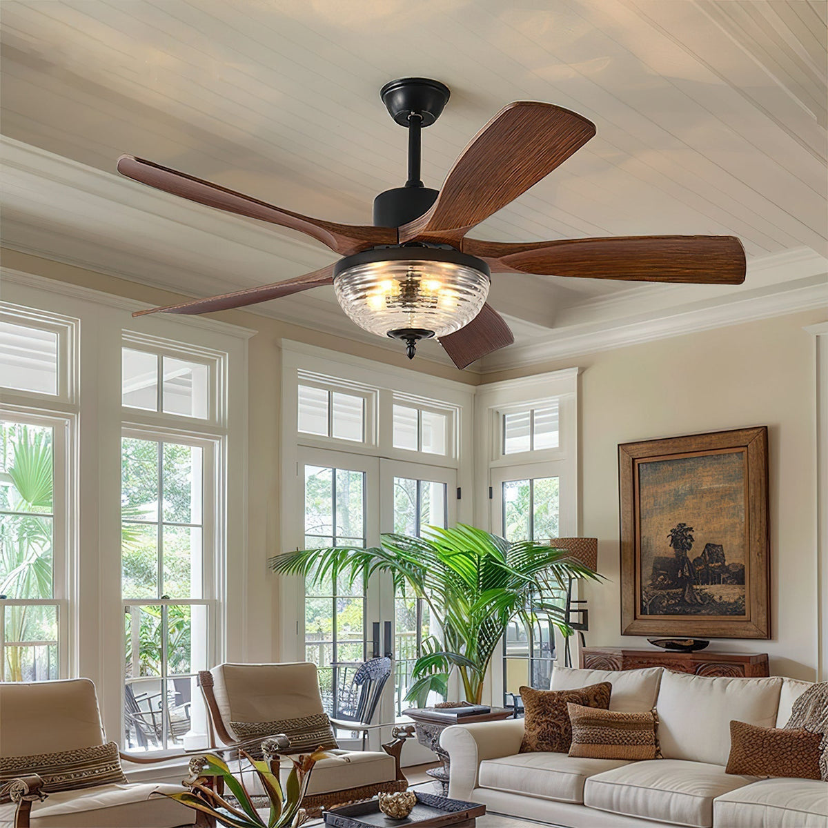 Rivanel ventilatore da soffitto con luce