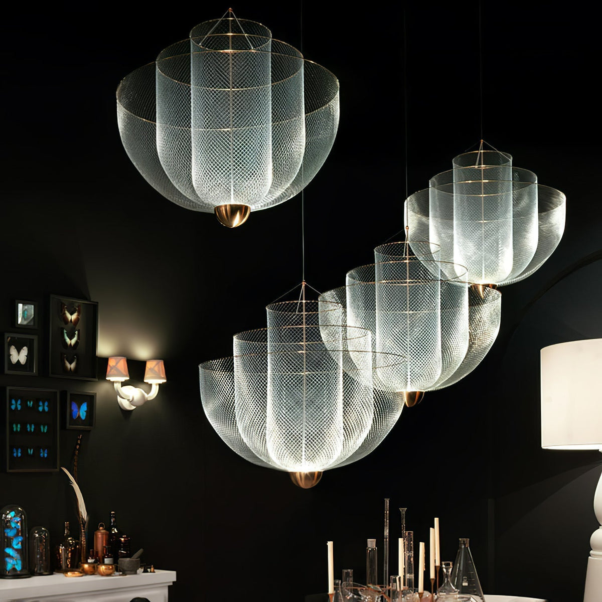 Terielissa lampadario Meshmatics Radiant Wirework