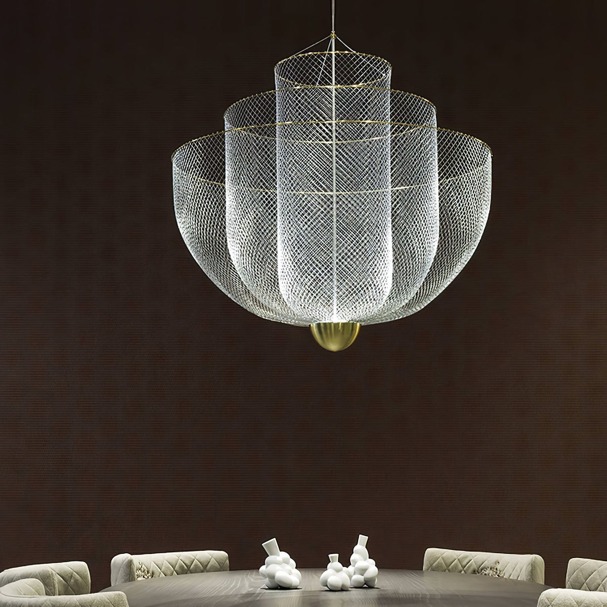 Terielissa lampadario Meshmatics Radiant Wirework