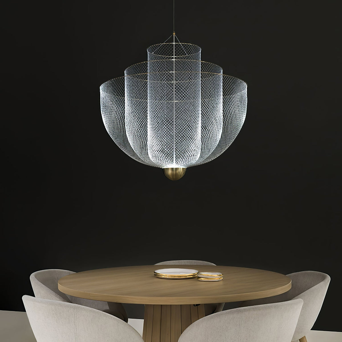 Terielissa lampadario Meshmatics Radiant Wirework