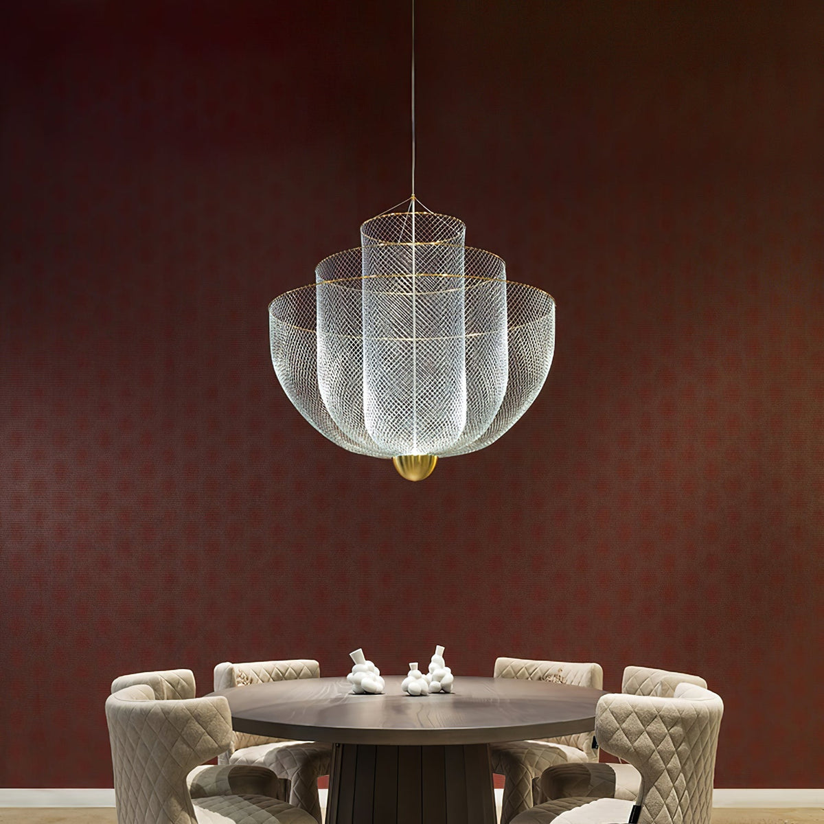 Terielissa lampadario Meshmatics Radiant Wirework