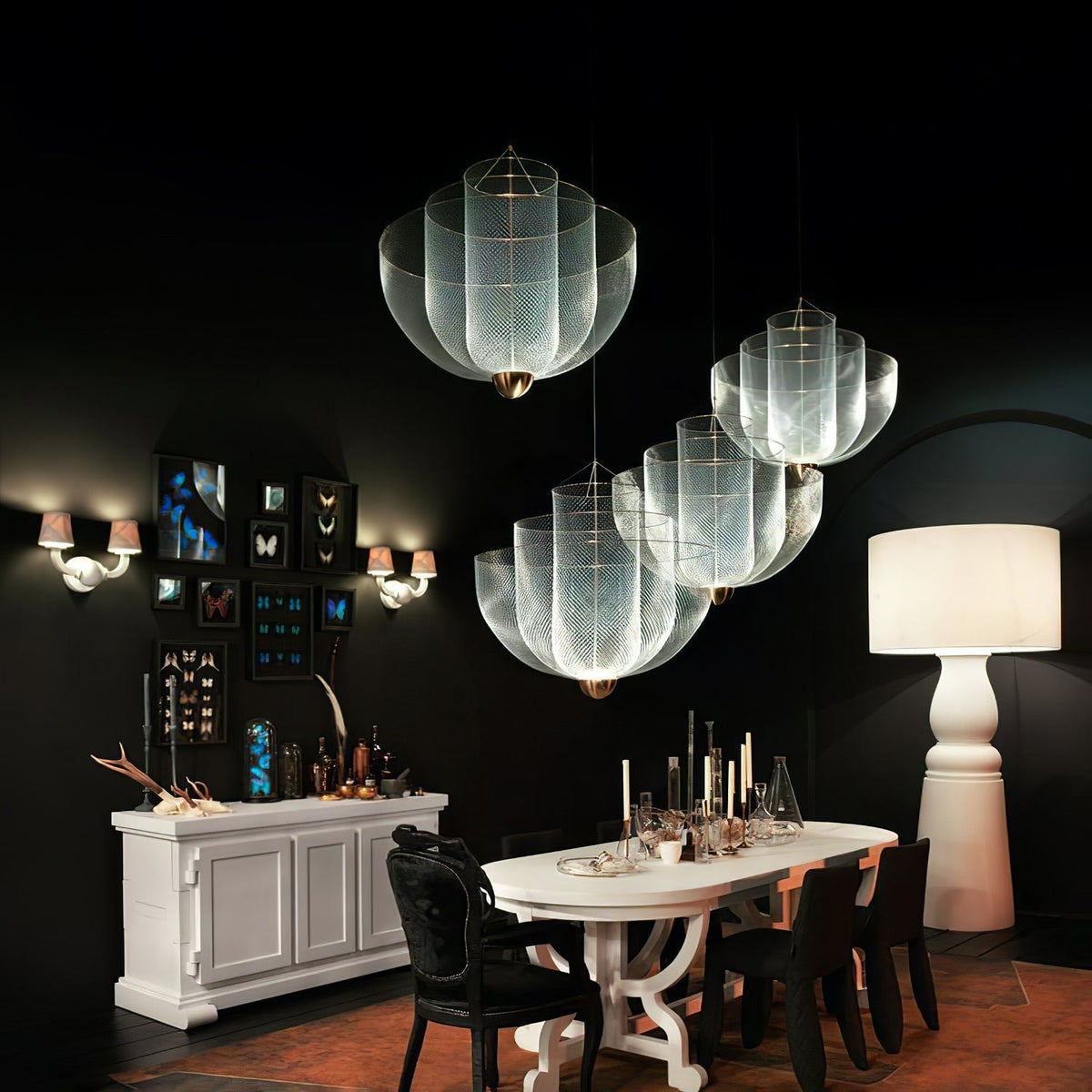 Terielissa lampadario Meshmatics Radiant Wirework