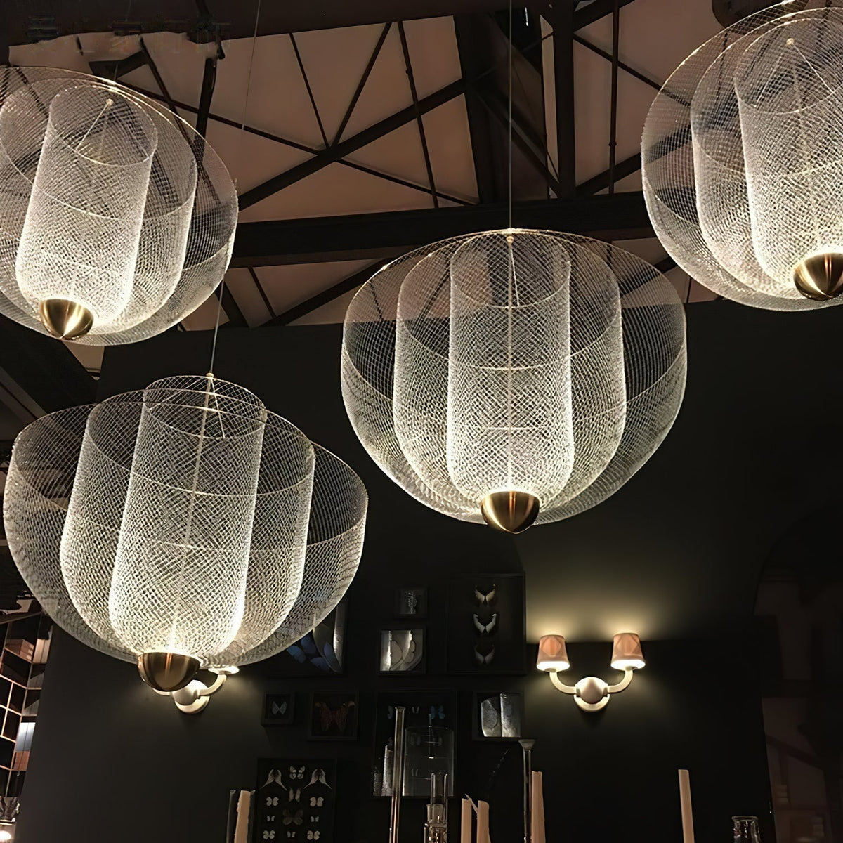 Terielissa lampadario Meshmatics Radiant Wirework