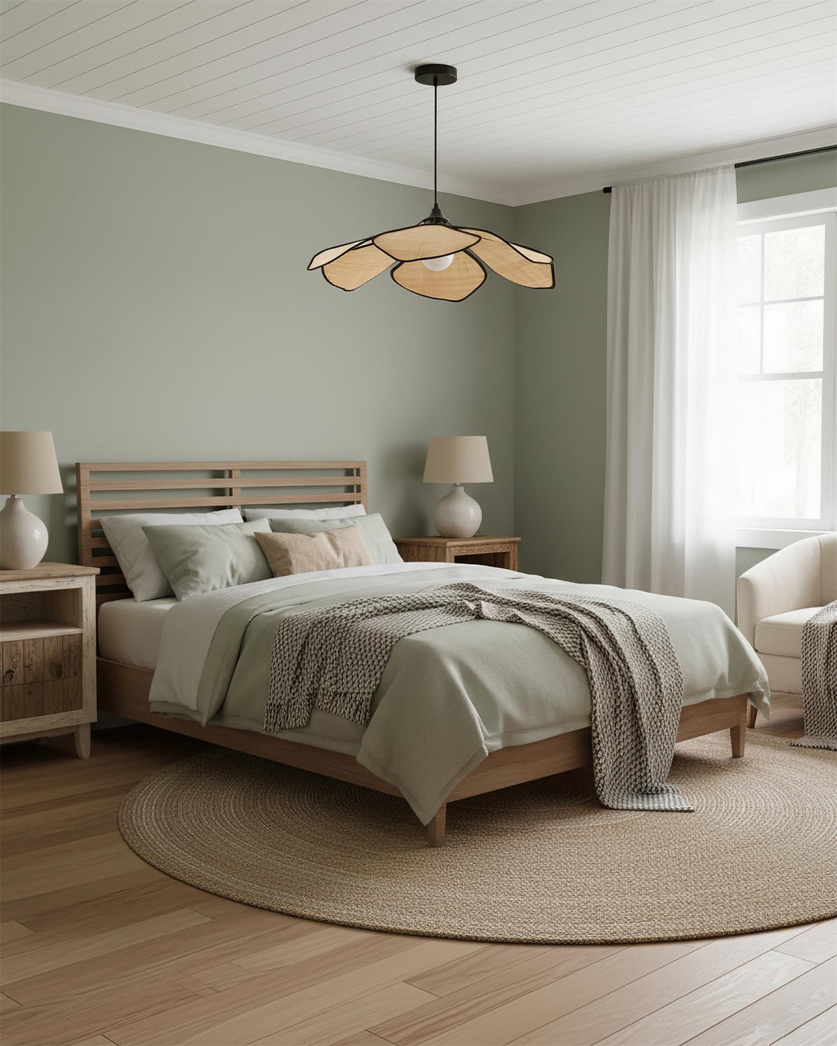 Viraisenne lampada a sospensione Petal floreale