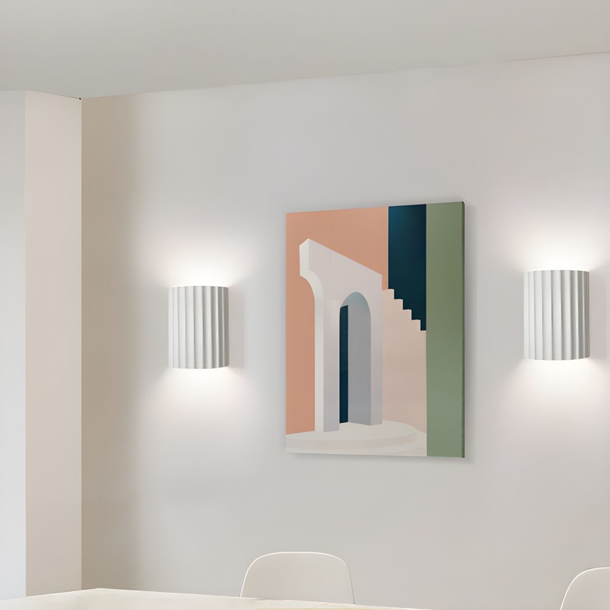 Ivvinen lampada da parete in resina con motivo nordico art a rilievo