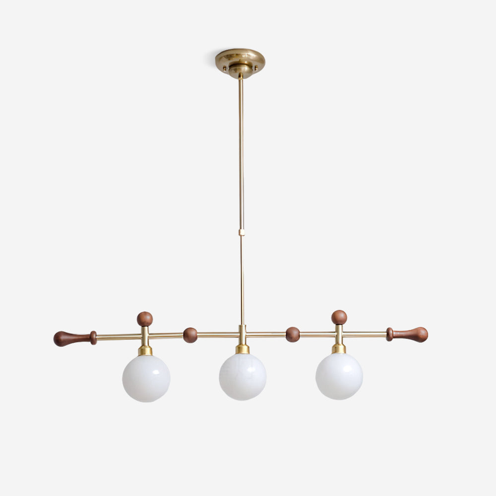 Lampadario lineare Globale LED/a Incandescenza per sala da pranzo Isola Cucina a globo