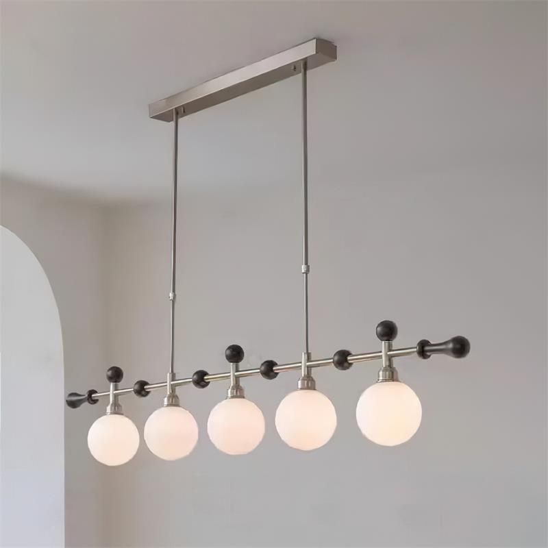 Lampadario lineare Globale LED/a Incandescenza per sala da pranzo Isola Cucina a globo