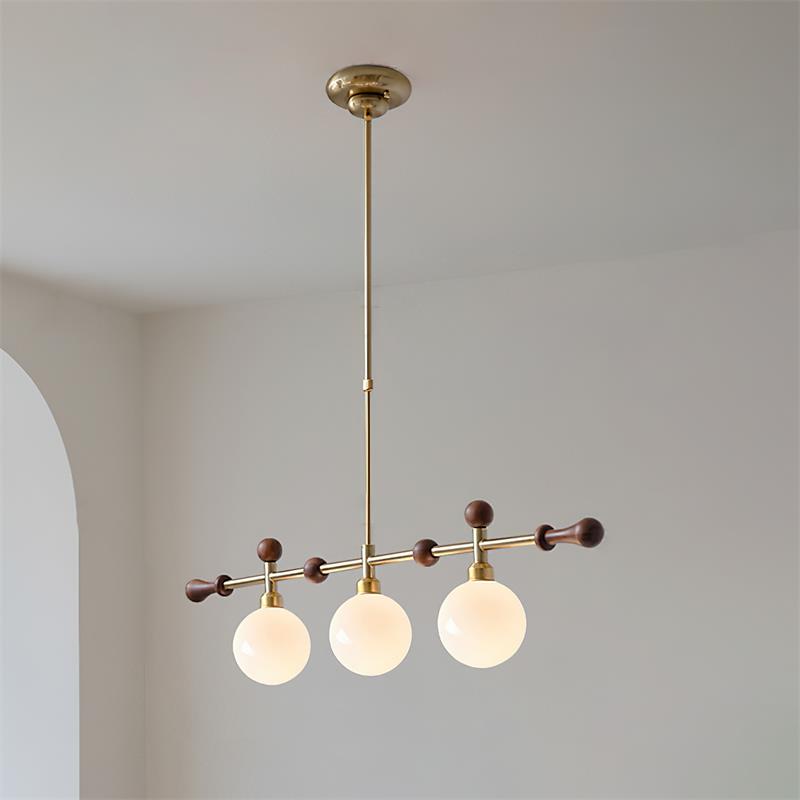 Lampadario lineare Globale LED/a Incandescenza per sala da pranzo Isola Cucina a globo