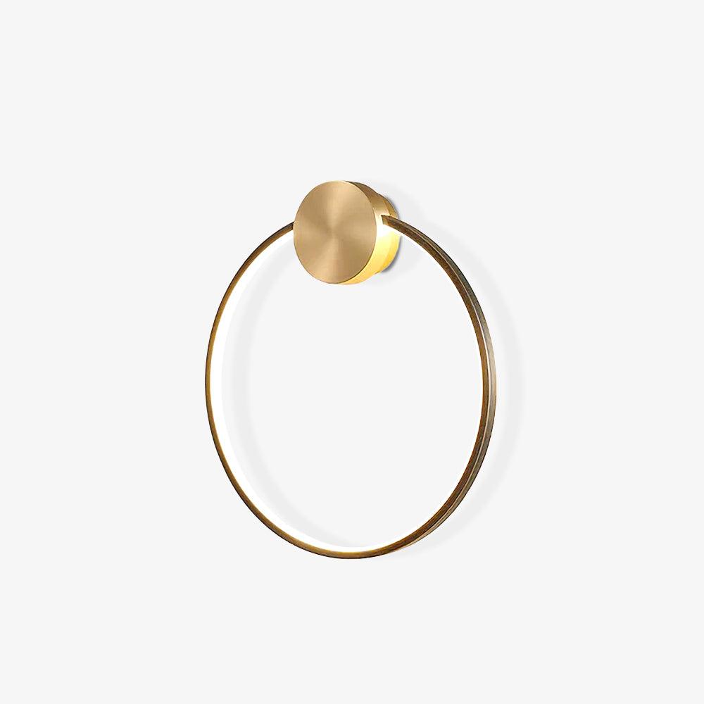 Oriaenne lampada da parete minimalista a Forma di Anello LED in ottone in metallo moderno