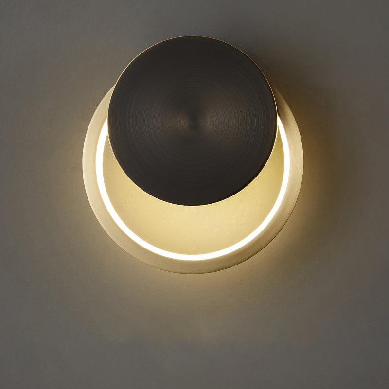 Oriaenne lampada da parete minimalista a Forma di Anello LED in ottone in metallo moderno