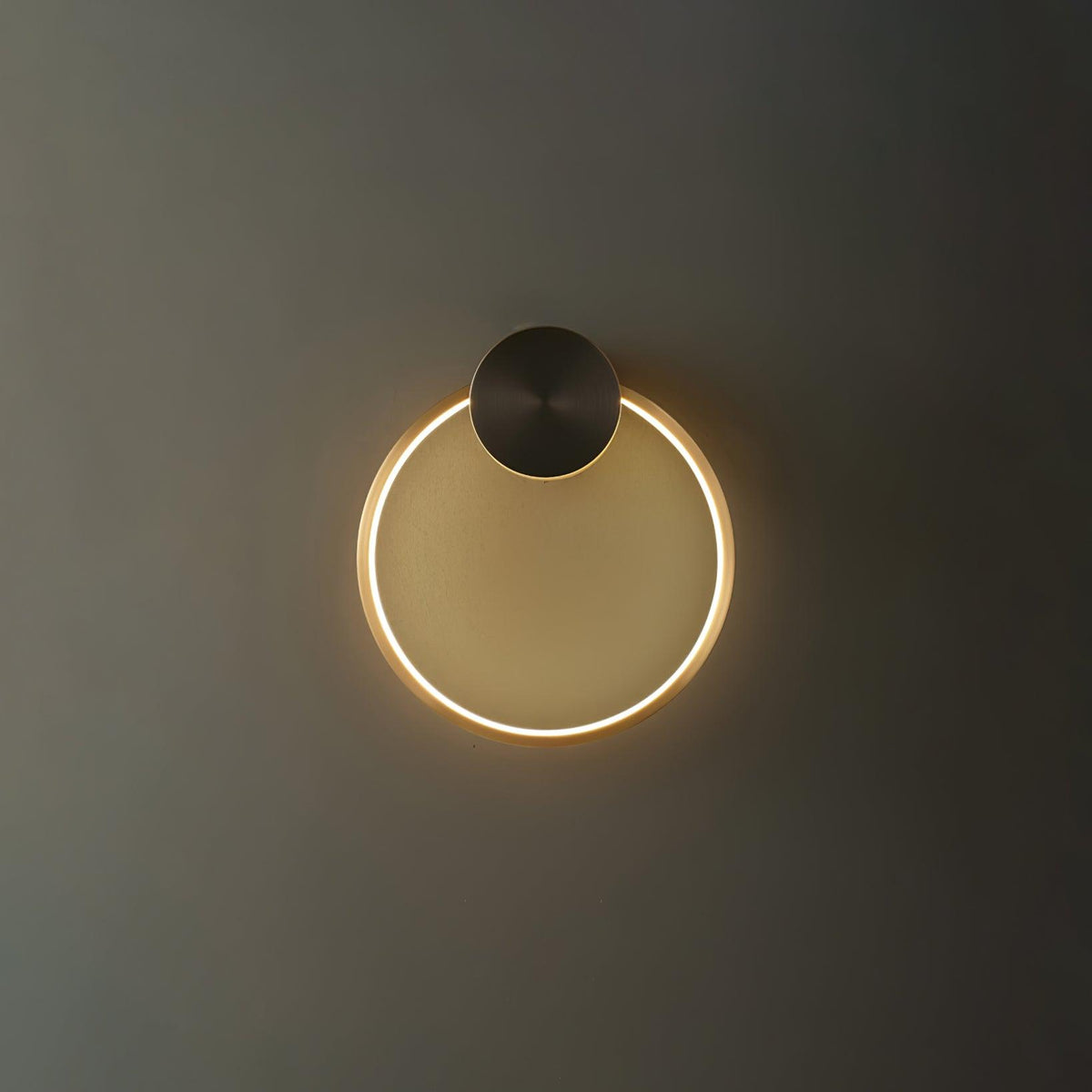 Oriaenne lampada da parete minimalista a Forma di Anello LED in ottone in metallo moderno
