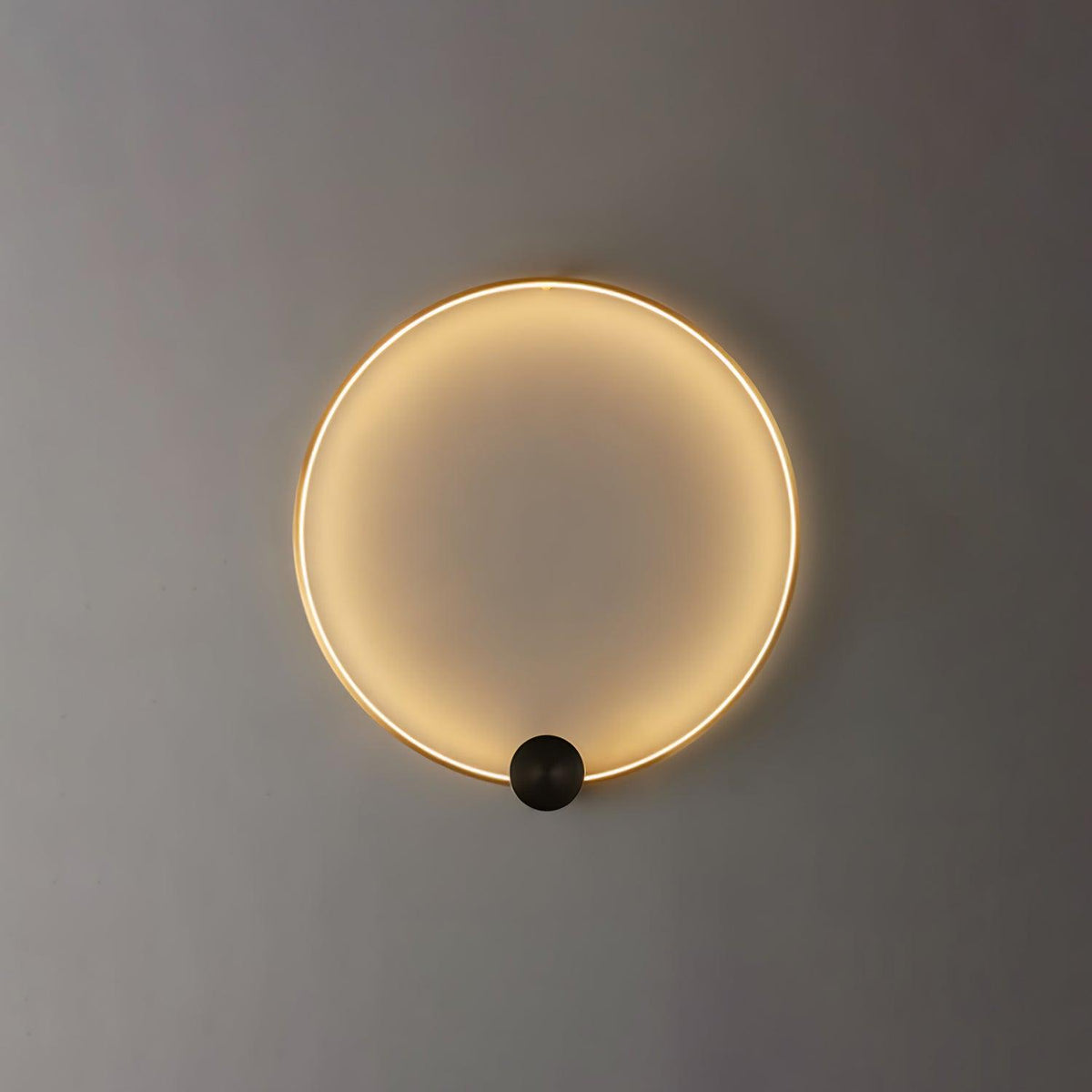 Oriaenne lampada da parete minimalista a Forma di Anello LED in ottone in metallo moderno