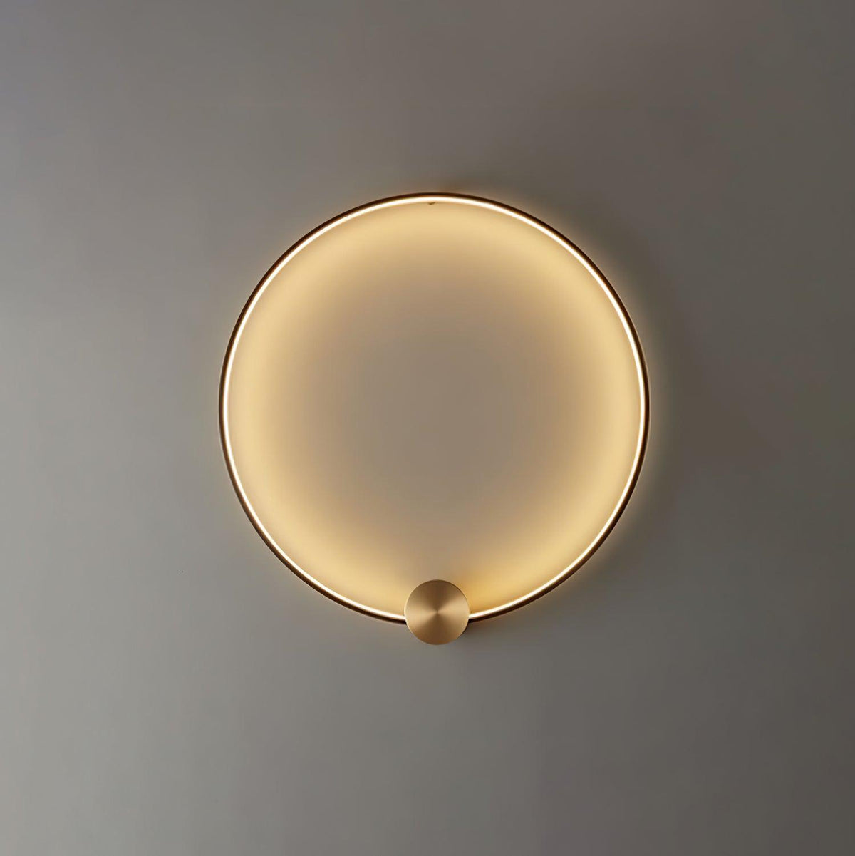Oriaenne lampada da parete minimalista a Forma di Anello LED in ottone in metallo moderno