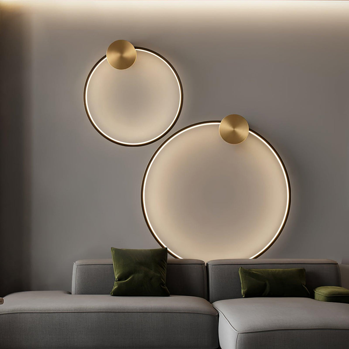 Oriaenne lampada da parete minimalista a Forma di Anello LED in ottone in metallo moderno