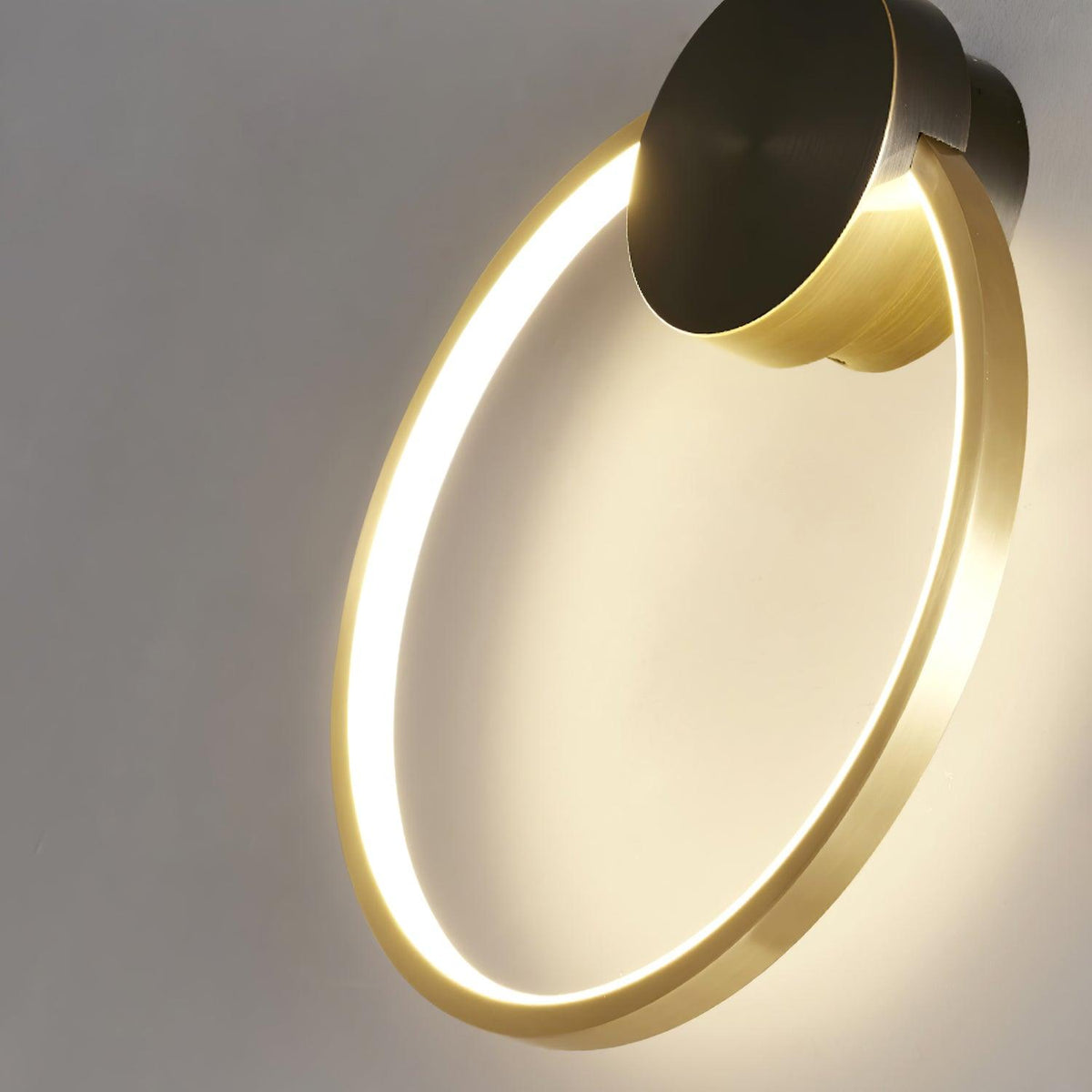 Oriaenne lampada da parete minimalista a Forma di Anello LED in ottone in metallo moderno