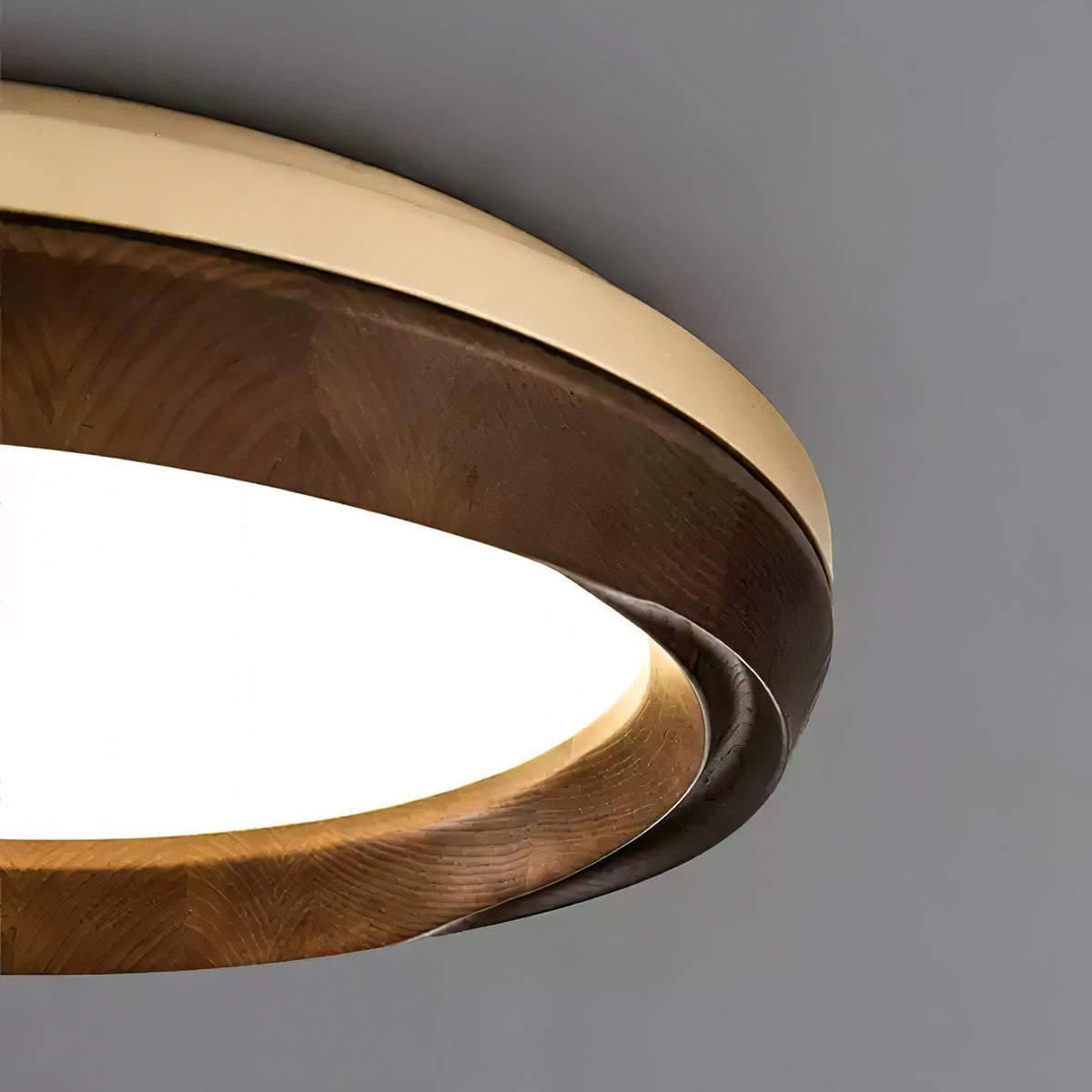 Aurdoreth lampada da soffitto moderna minimalista in legno effetto onde