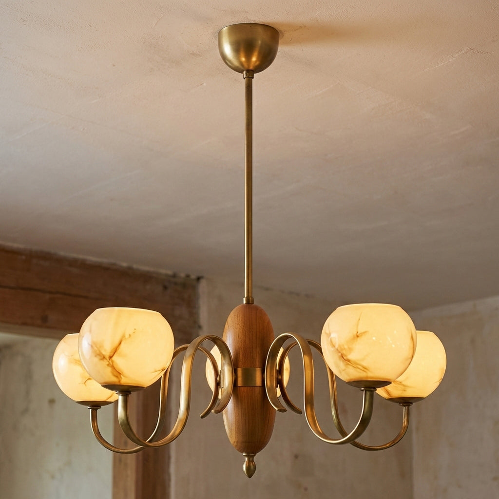 Eirenira lampadario in vetro