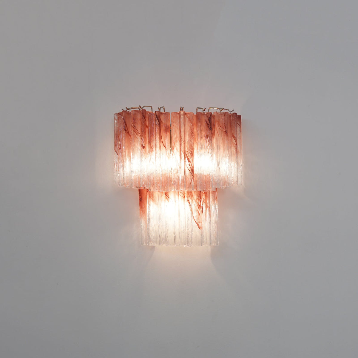 Lioreeria lampada da parete in vetro Rosa a Lame Effetto Acquerello romantico
